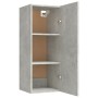 Armario de pared contrachapada gris hormigón 34,5x34x90 cm de vidaXL, Estantes y estanterías - Ref: Foro24-812433, Precio: 45...