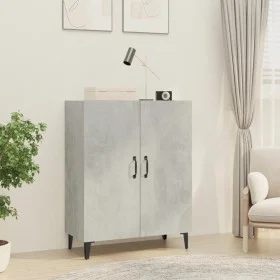 Aparador de madera contrachapada gris hormigón 70x34x90 cm de vidaXL, Aparadores - Ref: Foro24-812109, Precio: 69,76 €, Descu...