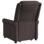 Silla de masaje reclinable de pie de tela marrón oscuro en Sillones | Comprar online en Foru.es