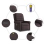 Silla de masaje reclinable de pie de tela marrón oscuro en Sillones | Comprar online en Foru.es