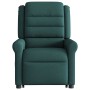Silla de masaje reclinable de pie de tela verde oscura en Sillones | Comprar online en Foru.es