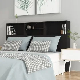 Mueble cabecero negro 160x19x103,5 cm de vidaXL, Cabeceros y pies de cama - Ref: Foro24-811872, Precio: 73,40 €, Descuento: %