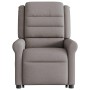 Sillón reclinable de masaje elevable tela gris taupé en Sillones | Comprar online en Foru.es