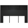 Mueble cabecero negro 160x19x103,5 cm de vidaXL, Cabeceros y pies de cama - Ref: Foro24-811872, Precio: 74,60 €, Descuento: %