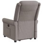 Sillón reclinable de masaje elevable tela gris taupé en Sillones | Comprar online en Foru.es
