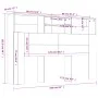 Schwarzes Kopfteilmöbel 160x19x103,5 cm von vidaXL, Kopf- und Fußteile - Ref: Foro24-811872, Preis: 73,40 €, Rabatt: %