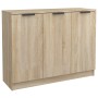 Aparador de madera contrachapada roble Sonoma 90,5x30x70 cm de vidaXL, Aparadores - Ref: Foro24-811190, Precio: 80,22 €, Desc...