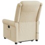 Silla de masaje reclinable de pie de tela color crema en Sillones | Comprar online en Foru.es