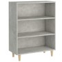 Aparador de madera contrachapada gris hormigón 69,5x32,5x90 cm de vidaXL, Aparadores - Ref: Foro24-812244, Precio: 53,42 €, D...