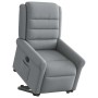 Sillón eléctrico reclinable elevable de tela gris claro en Sillones | Comprar online en Foru.es