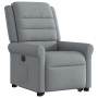 Sillón eléctrico reclinable elevable de tela gris claro en Sillones | Comprar online en Foru.es
