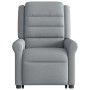 Sillón eléctrico reclinable elevable de tela gris claro en Sillones | Comprar online en Foru.es