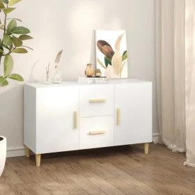 Aparador de madera de ingeniería blanco 100x36x60 cm de vidaXL, Aparadores - Ref: Foro24-812510, Precio: 90,65 €, Descuento: %