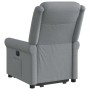 Sillón eléctrico reclinable elevable de tela gris claro en Sillones | Comprar online en Foru.es