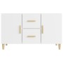 Aparador de madera de ingeniería blanco 100x36x60 cm de vidaXL, Aparadores - Ref: Foro24-812510, Precio: 91,94 €, Descuento: %