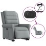 Sillón eléctrico reclinable elevable de tela gris claro en Sillones | Comprar online en Foru.es
