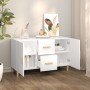 Aparador de madera de ingeniería blanco 100x36x60 cm de vidaXL, Aparadores - Ref: Foro24-812510, Precio: 91,94 €, Descuento: %