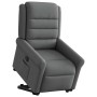 Sillón eléctrico reclinable elevable de tela gris oscuro en Sillones | Comprar online en Foru.es