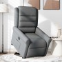 Sillón eléctrico reclinable elevable de tela gris oscuro en Sillones | Comprar online en Foru.es