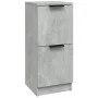 Aparador de madera contrachapada gris hormigón 30x30x70 cm de vidaXL, Aparadores - Ref: Foro24-811177, Precio: 40,31 €, Descu...