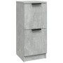 Aparador de madera contrachapada gris hormigón 30x30x70 cm de vidaXL, Aparadores - Ref: Foro24-811177, Precio: 40,89 €, Descu...