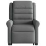Sillón eléctrico reclinable elevable de tela gris oscuro en Sillones | Comprar online en Foru.es