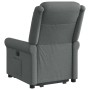Sillón eléctrico reclinable elevable de tela gris oscuro en Sillones | Comprar online en Foru.es