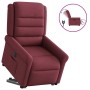 Sillón eléctrico reclinable elevable de tela rojo tinto en Sillones | Comprar online en Foru.es