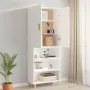 Armario de pared colgante blanco 69,5x34x90 cm de vidaXL, Aparadores - Ref: Foro24-812258, Precio: 85,81 €, Descuento: %