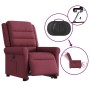 Sillón eléctrico reclinable elevable de tela rojo tinto en Sillones | Comprar online en Foru.es