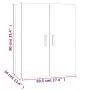Armario de pared colgante blanco 69,5x34x90 cm de vidaXL, Aparadores - Ref: Foro24-812258, Precio: 85,81 €, Descuento: %