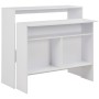 Mesa de bar con 2 tableros blanca 130x40x120 cm en Mesas de comedor | Comprar online en Foru.es