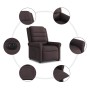Sillón eléctrico reclinable elevable de tela marrón oscuro en Sillones | Comprar online en Foru.es