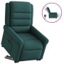 Sillón eléctrico reclinable elevable de tela verde oscuro en Sillones | Comprar online en Foru.es