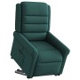 Sillón eléctrico reclinable elevable de tela verde oscuro en Sillones | Comprar online en Foru.es
