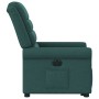 Sillón eléctrico reclinable elevable de tela verde oscuro en Sillones | Comprar online en Foru.es
