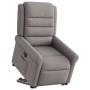 Sillón eléctrico reclinable elevable de tela gris taupe en Sillones | Comprar online en Foru.es