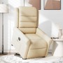 Sillón eléctrico reclinable elevable de tela color crema en Sillones | Comprar online en Foru.es