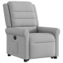 Sillón eléctrico reclinable elevable de tela gris nube en Sillones | Comprar online en Foru.es
