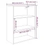 Weißer Wandschrank 69,5 x 32,5 x 90 cm von vidaXL, Sideboards - Ref: Foro24-812312, Preis: 60,48 €, Rabatt: %