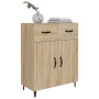 Aparador de madera de ingeniería roble Sonoma 69,5x34x90 cm de vidaXL, Aparadores - Ref: Foro24-812198, Precio: 96,91 €, Desc...