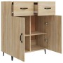 Aparador de madera de ingeniería roble Sonoma 69,5x34x90 cm de vidaXL, Aparadores - Ref: Foro24-812198, Precio: 96,91 €, Desc...