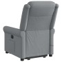 Sillón de masaje eléctrico reclinable elevable tela gris claro en Sillones | Comprar online en Foru.es
