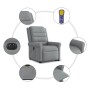 Sillón de masaje eléctrico reclinable elevable tela gris claro en Sillones | Comprar online en Foru.es