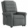 Sillón de masaje eléctrico reclinable elevable tela gris oscuro en Sillones | Comprar online en Foru.es