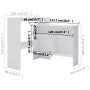Mesa de bar con 2 tableros blanca 130x40x120 cm en Mesas de comedor | Comprar online en Foru.es