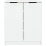 Mueble zapatero de madera contrachapada blanco 59x35x70 cm de vidaXL, Zapateros y organizadores de calzado - Ref: Foro24-8114...