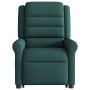 Sillón masaje eléctrico reclinable elevable tela verde oscuro en Sillones | Comprar online en Foru.es