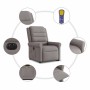 Sillón de masaje eléctrico reclinable elevable tela taupé en Sillones | Comprar online en Foru.es