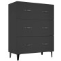 Aparador de madera de ingeniería negro 69,5x34x90 cm de vidaXL, Aparadores - Ref: Foro24-812160, Precio: 86,31 €, Descuento: %